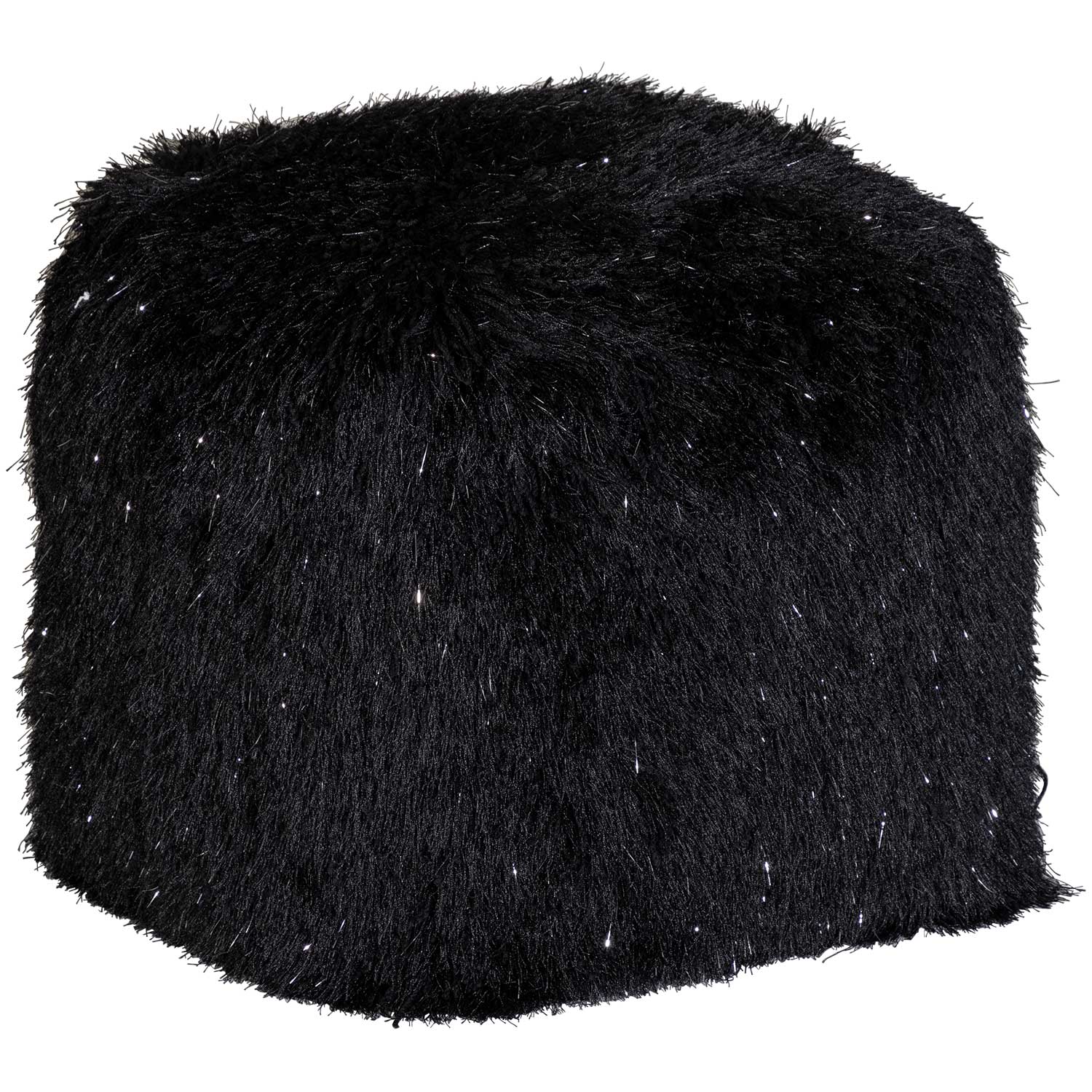 Bean Bag Chair & Lounger Chill Sack Fabric: Black Faux Rabbit Fur