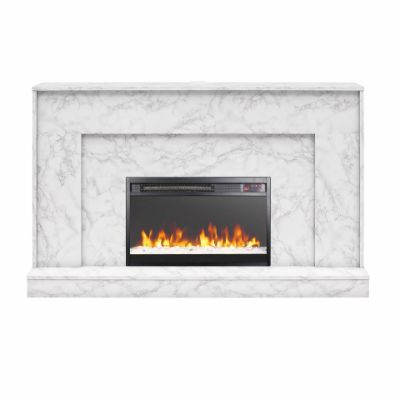 Picture of Liberty 52" Mantel Fireplace, White Faux Marble