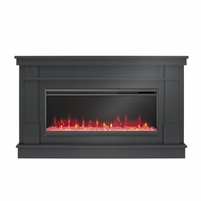 Picture of Waverly 64" Mantel with Electric Fireplace, Black