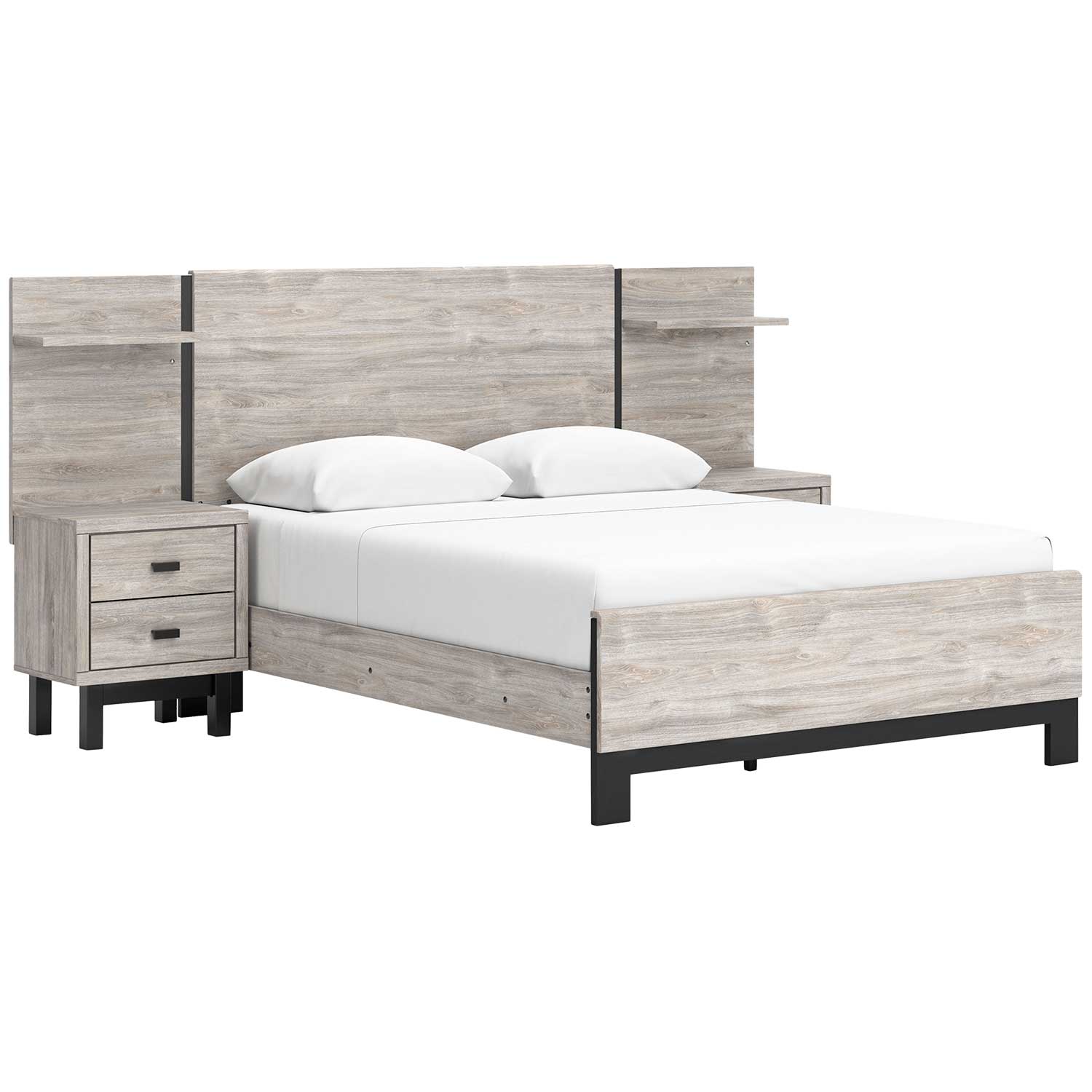 Vessalli Queen Panel Bed With Extensions | B1036-QPEBED | AFW.com