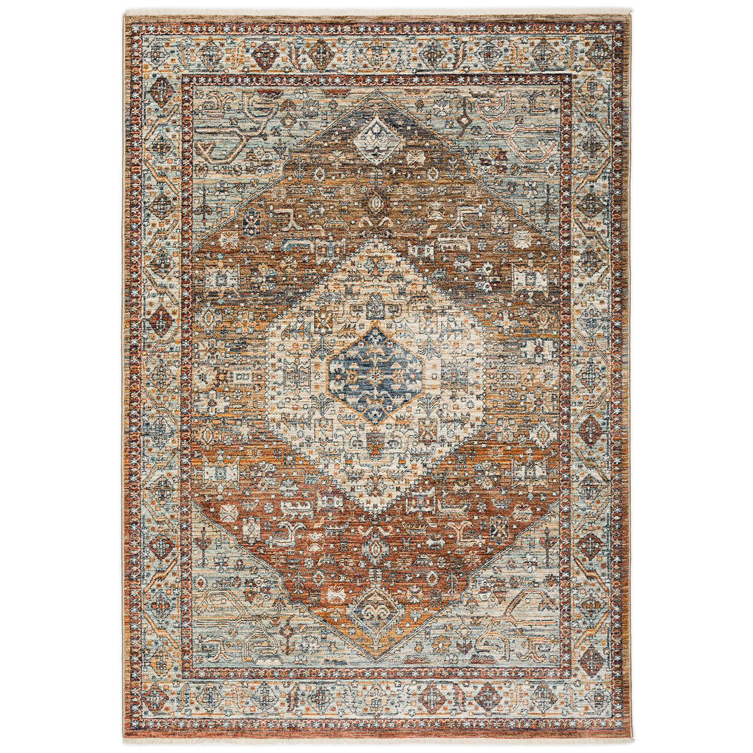 Briella Rust Paprika Medallion 5X7 | 165-AFBR1RU-58 | AFW.com