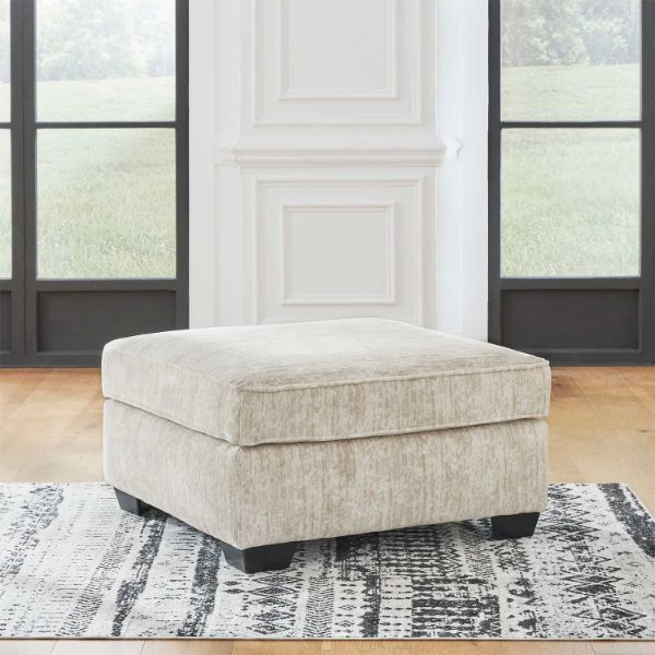 Parchment Cocktail Ottoman | J2-505CO | AFW.com