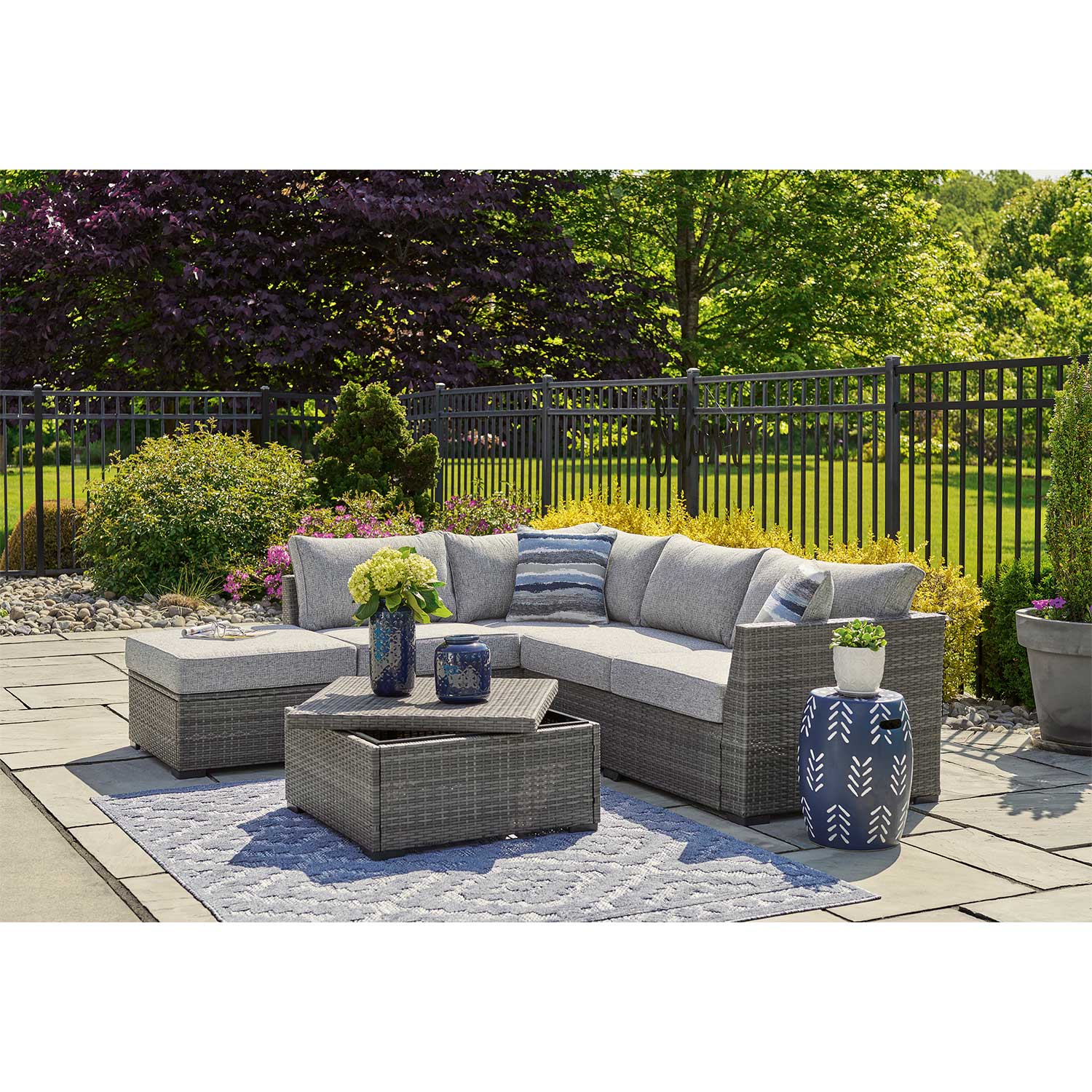 Petal Road 4 Piece Sectional | PETAL-4PC | AFW.com