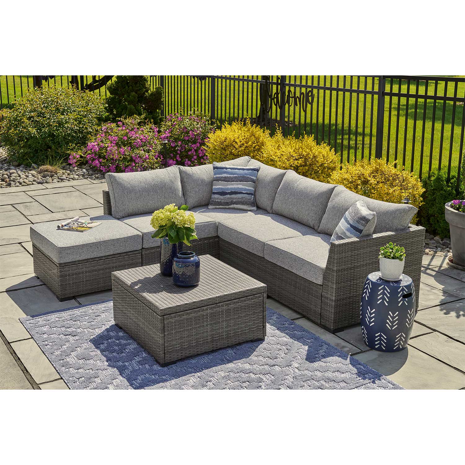 Petal Road 4 Piece Sectional | PETAL-4PC | AFW.com