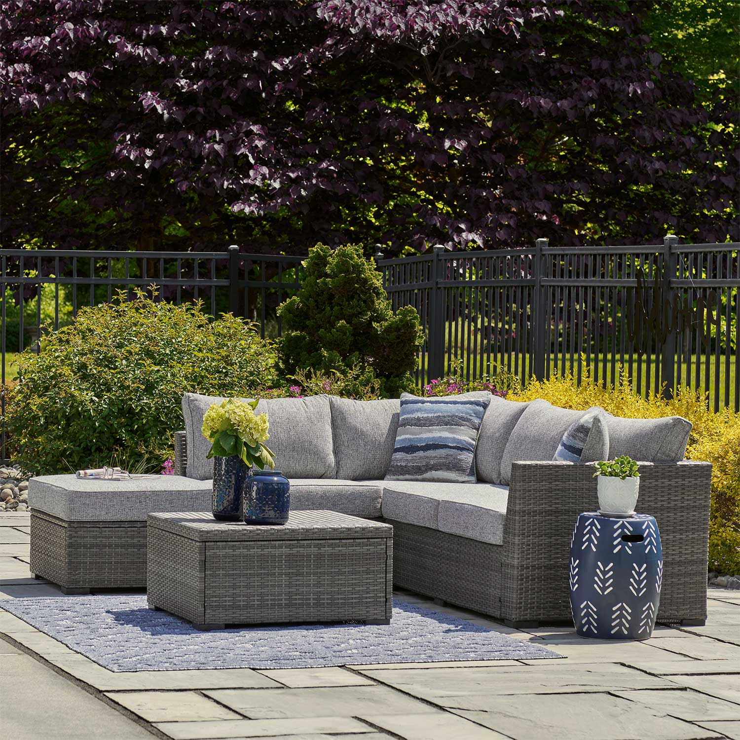 Petal Road 4 Piece Sectional | PETAL-4PC | AFW.com