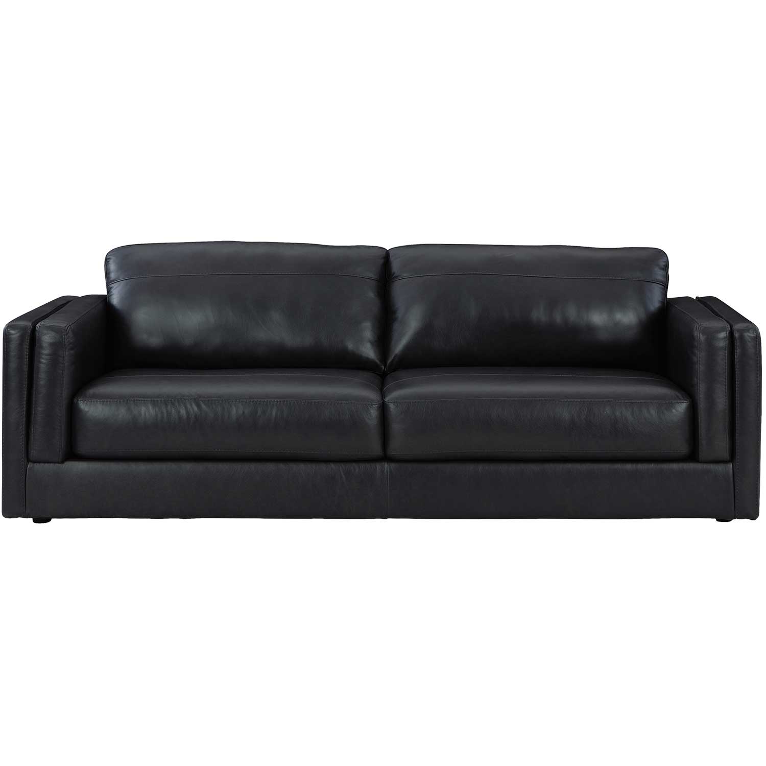 Amiata Onyx Leather Sofa | 0DD-574S | AFW.com