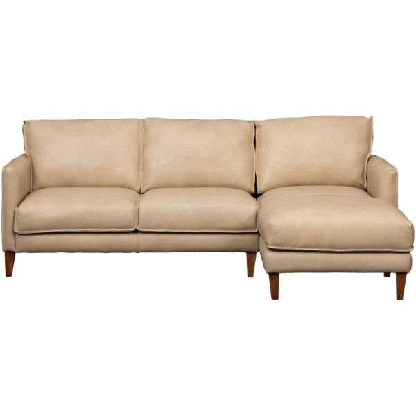 Dutton Italian All Leather 2 Piece Sectional with | 1A1-7920RC-2PC ...