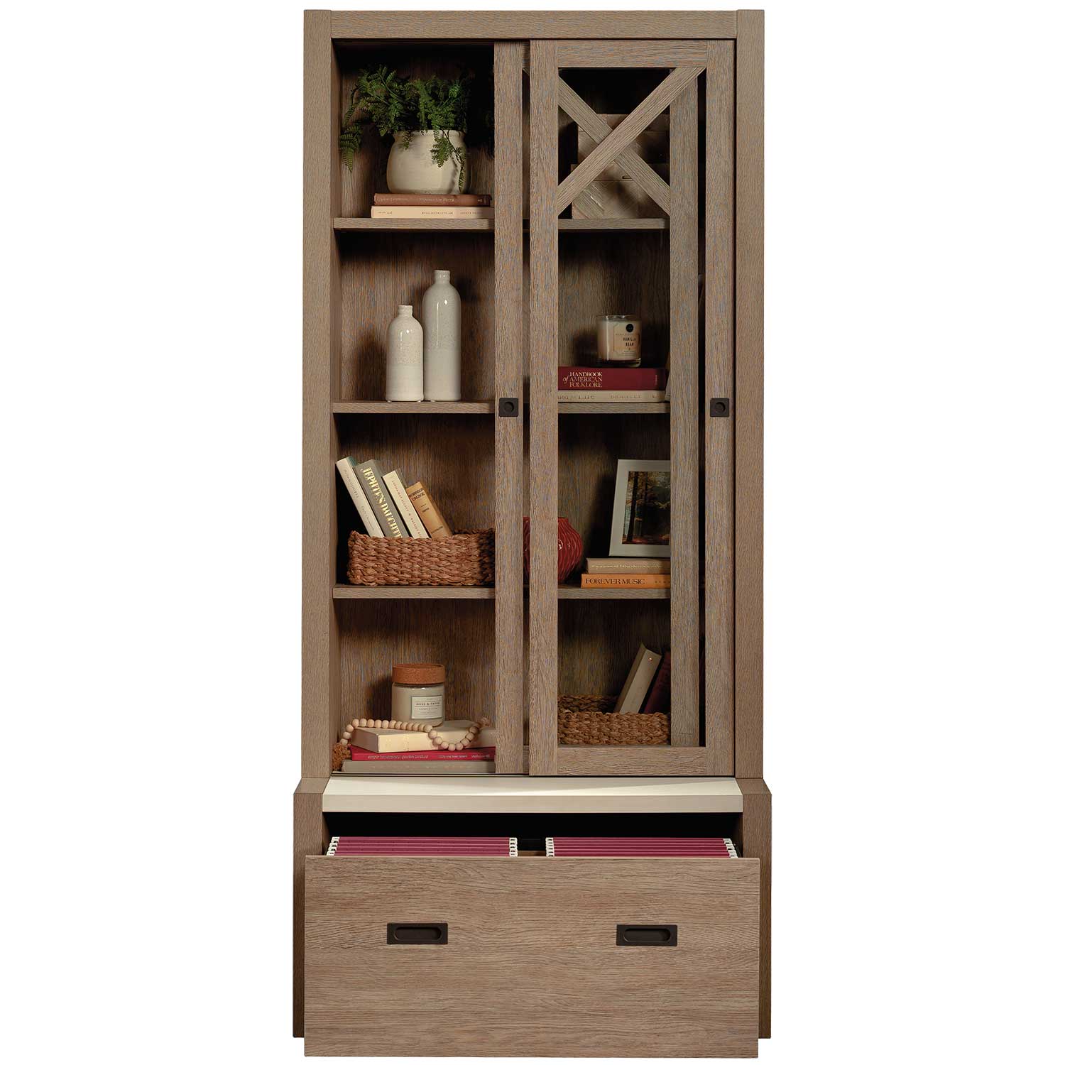 Dixon City Library in Oak | 432891 | Sauder Woodworking | AFW.com