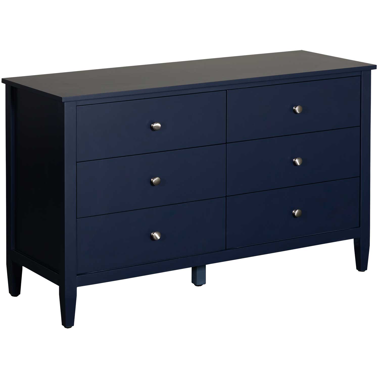 14765-Dylane - 6-Drawer Double Dresser, Navy Blue *D | AFW.com