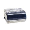 Picture of Allen Cream Blue Stripe King Bedding Set