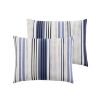 Picture of Allen Cream Blue Stripe King Bedding Set