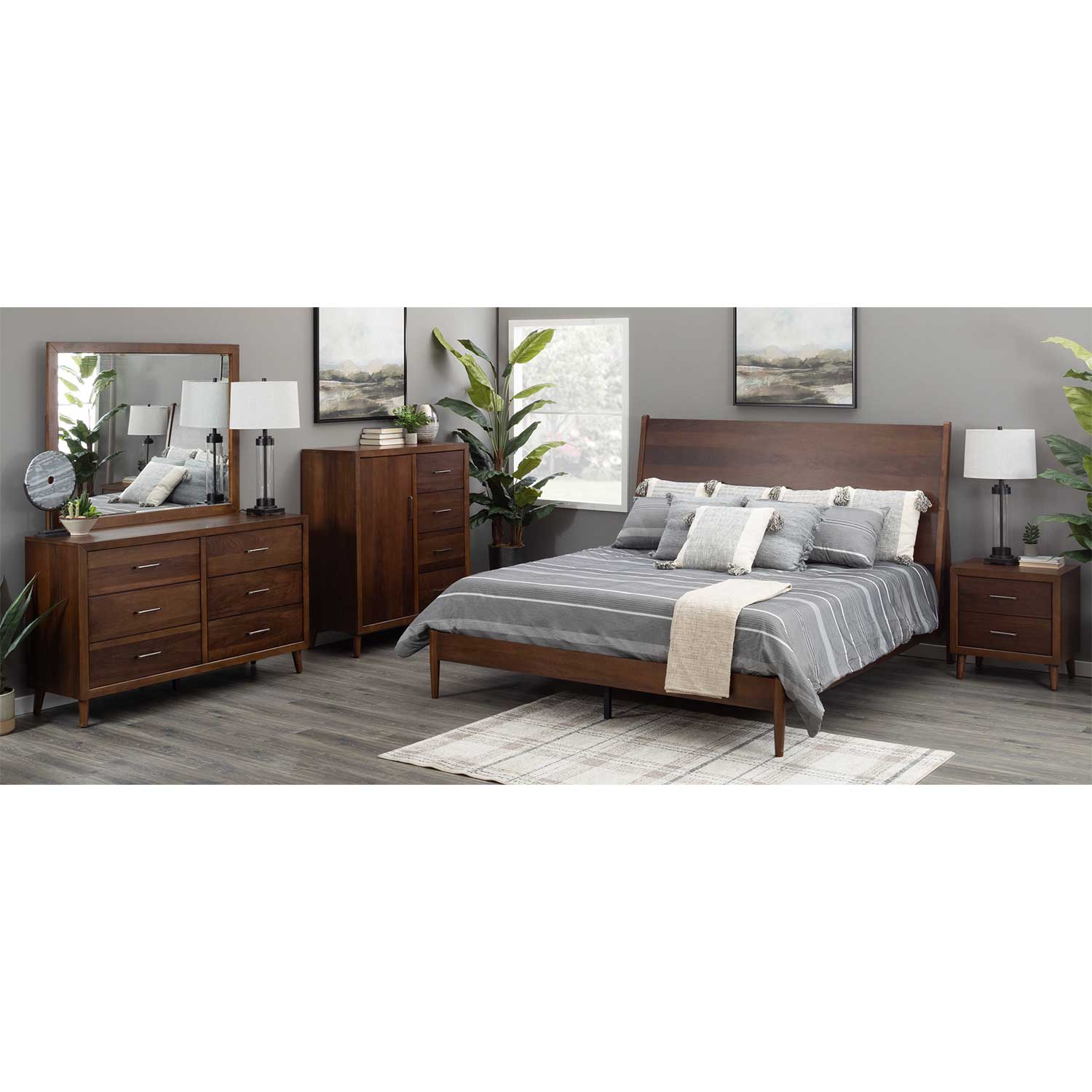 Malibu 2-Drawer Nightstand | 400-NTST | AFW.com