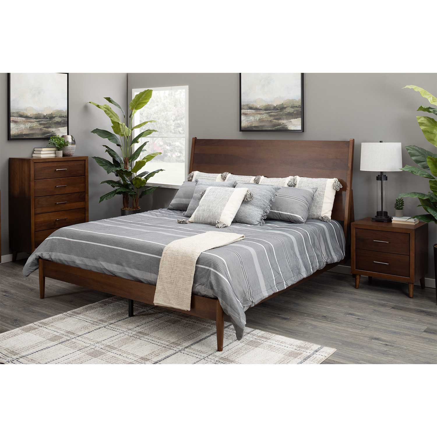 Malibu 2-Drawer Nightstand | 400-NTST | AFW.com