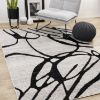 Picture of Eclipse Modern Black White 8X10 Rug