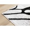 Picture of Eclipse Modern Black White 8X10 Rug