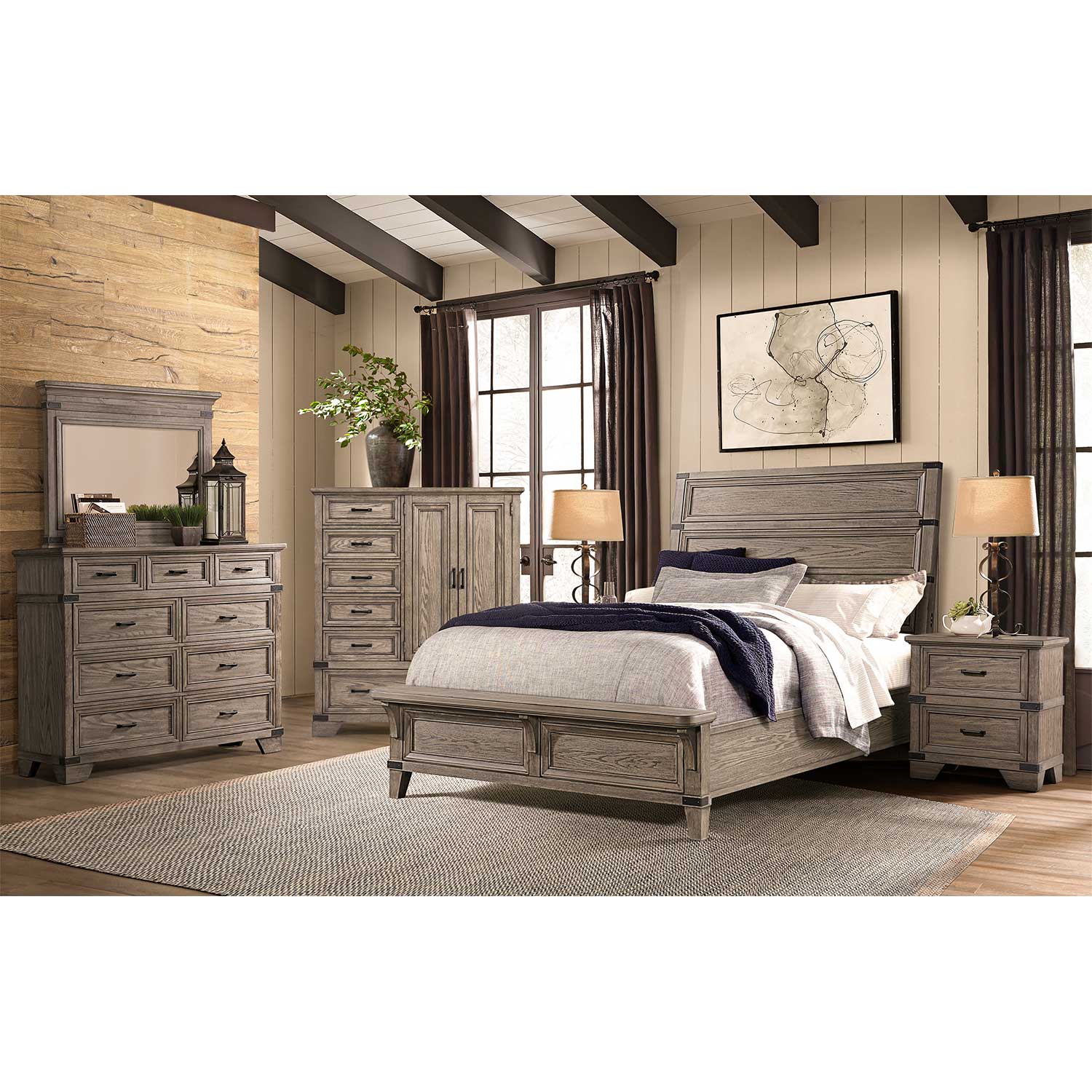 Forge 2 Drawer Nightstand | FG-NS | AFW.com