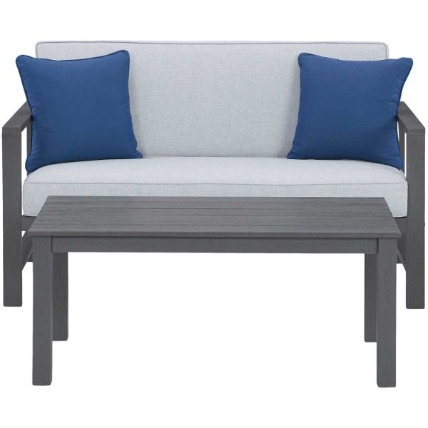 Picture of Fynnegan Outdoor Loveseat with Table (Set of 2)