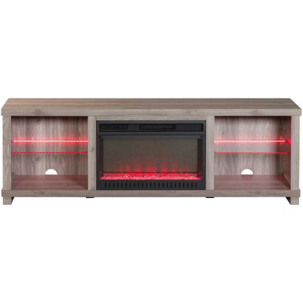 Picture of 72" Aurora LED Fireplace with 26" Crystal Firebox