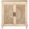 Picture of Natural Wood Accent Cabinet