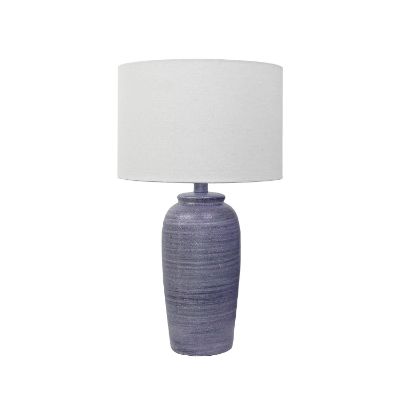 Picture of Ceramic Stone Cyan Table Lamp