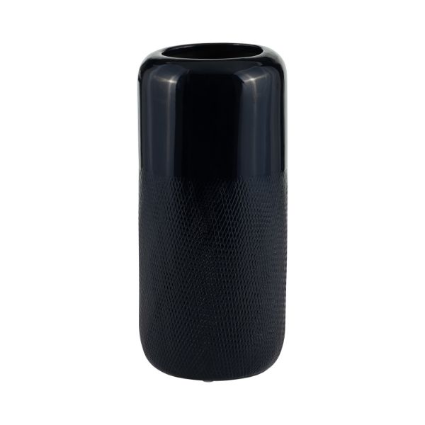 Picture of Navy Blue Grooved Vase 