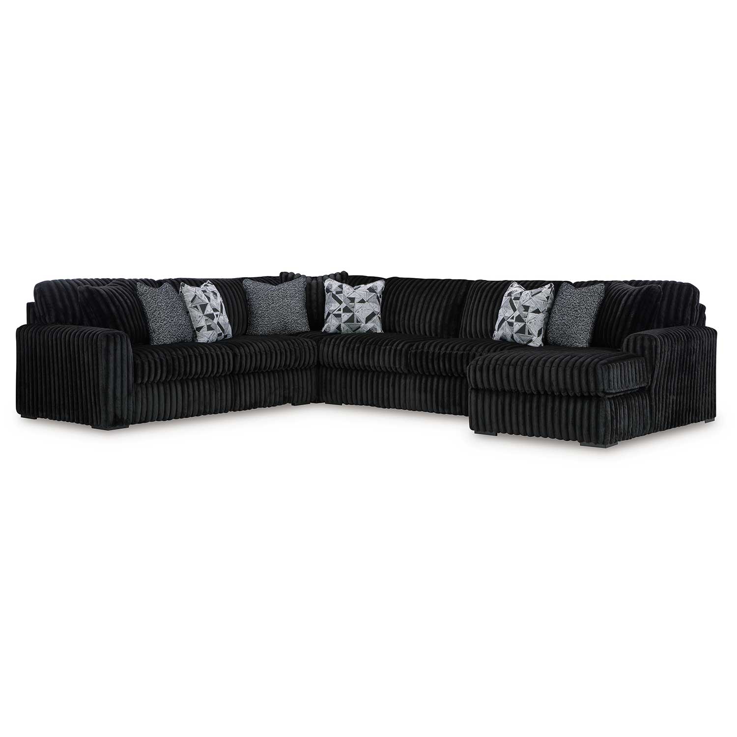 Onyx 4PC Sectional w/RAF Chaise - Thumbnail 2