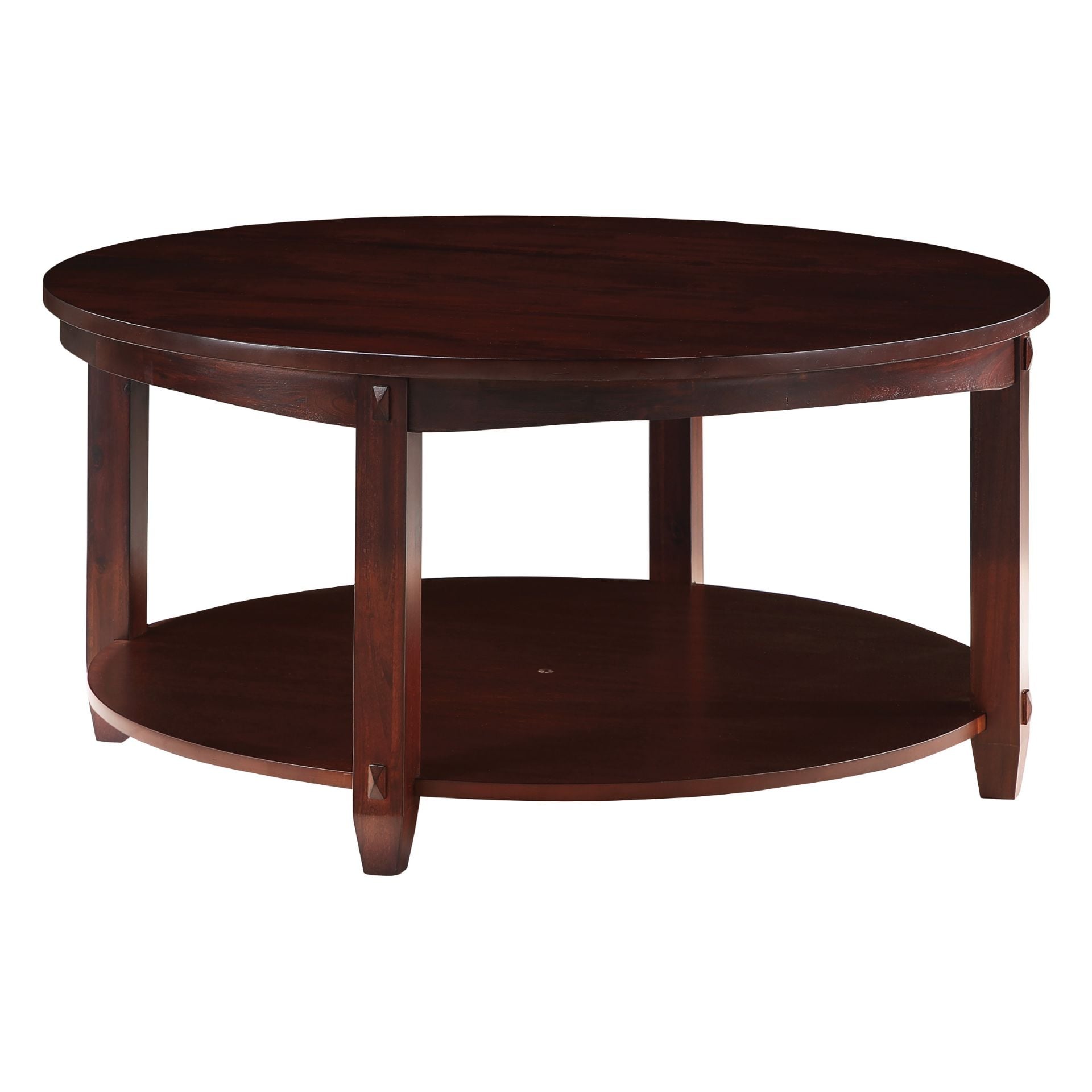 Lane Round Coffee Table with Shelf, Espresso LN3618-ES | OSP - Office ...