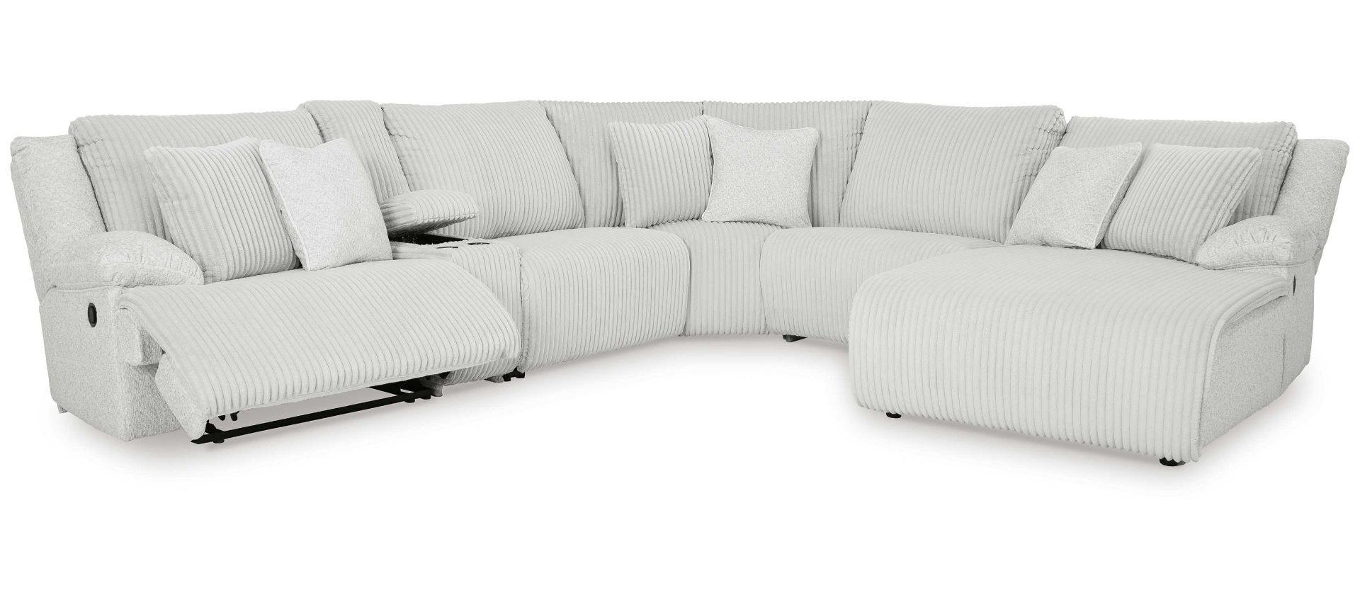 6PC PWR Recline Sectional w/RAF Chaise - Ashley Furniture | AFW.com