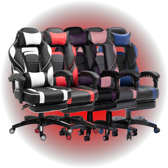 Ergonomic Racing Gaming Chair, White