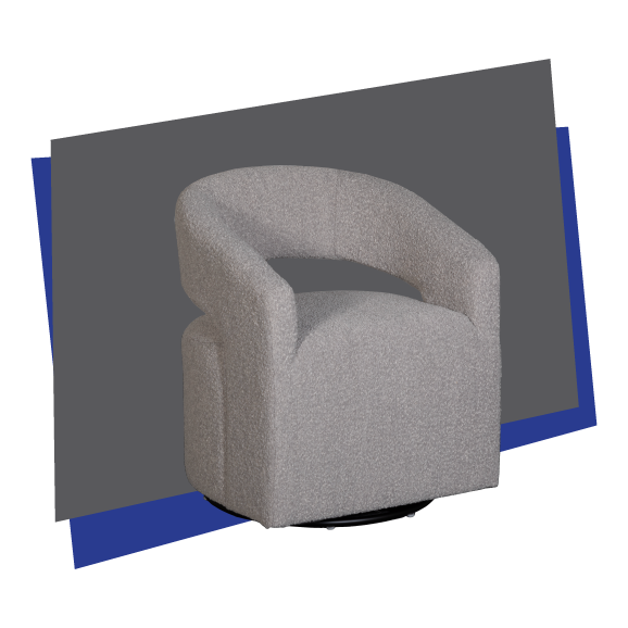 Gwen Gray Swivel Chair