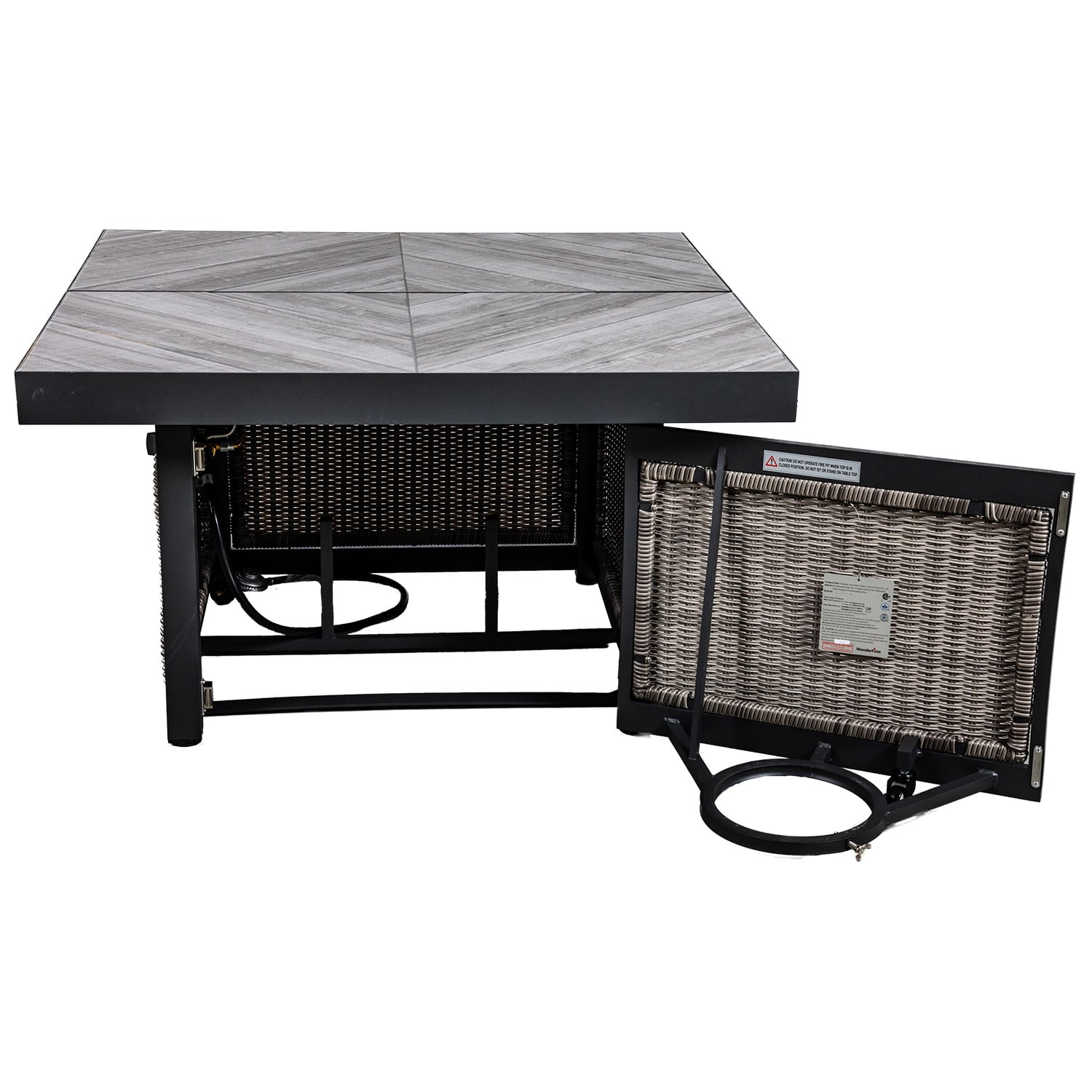 Palermo Sliding Gas Firepit 2025 | PAL-FIRE | | AFW.com