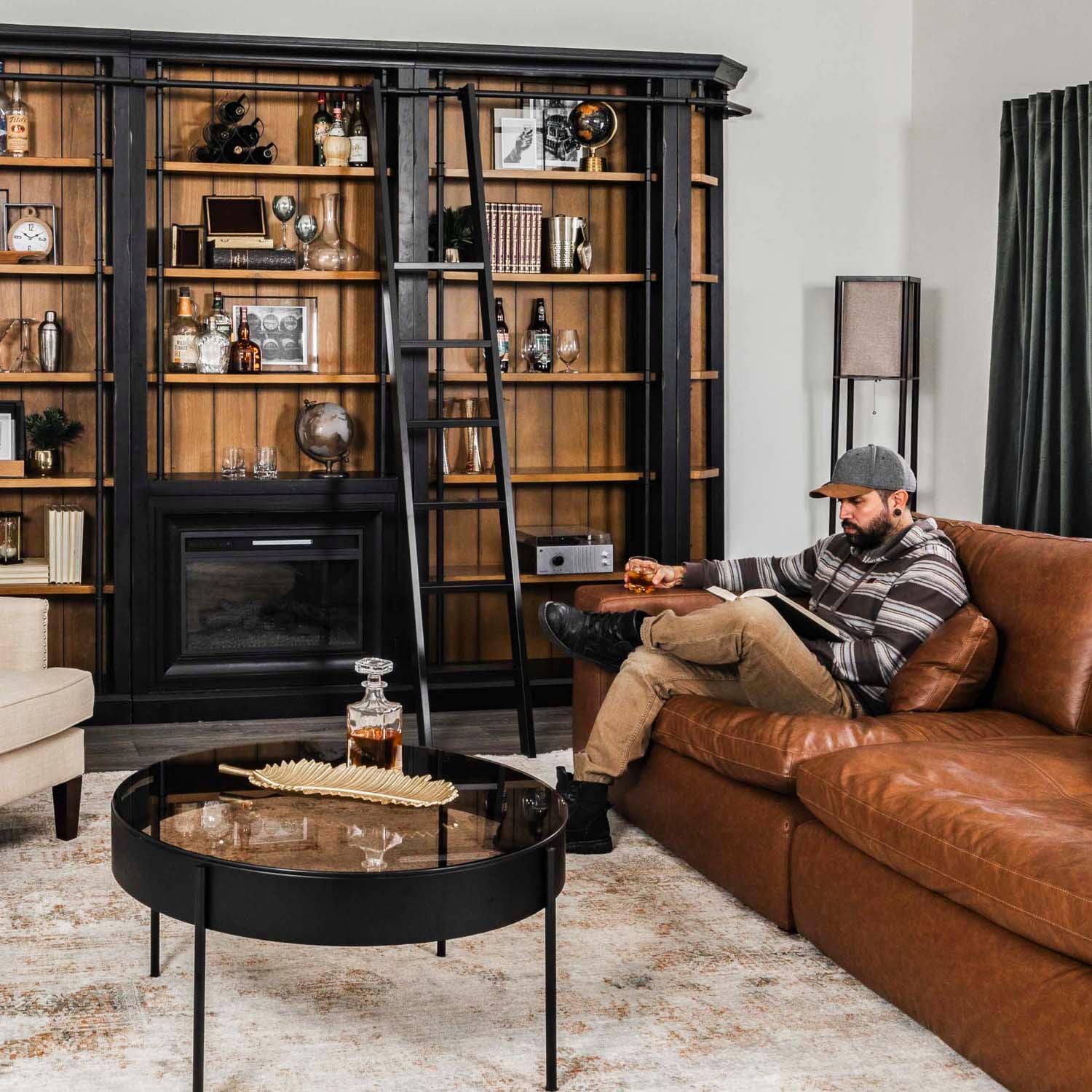 Toulouse Three-Piece Library Wall | TO-BKCS X3 | Martin Furniture