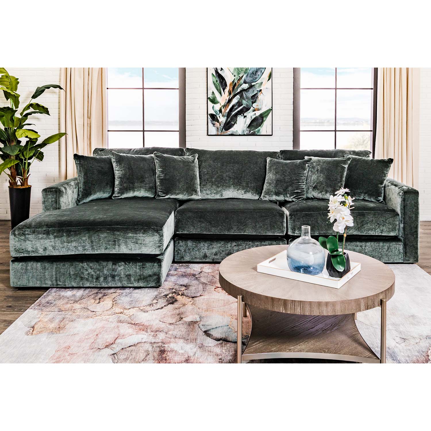 Remington 3 Piece Sectional with LAF Chaise | 2245-37, 39, 75