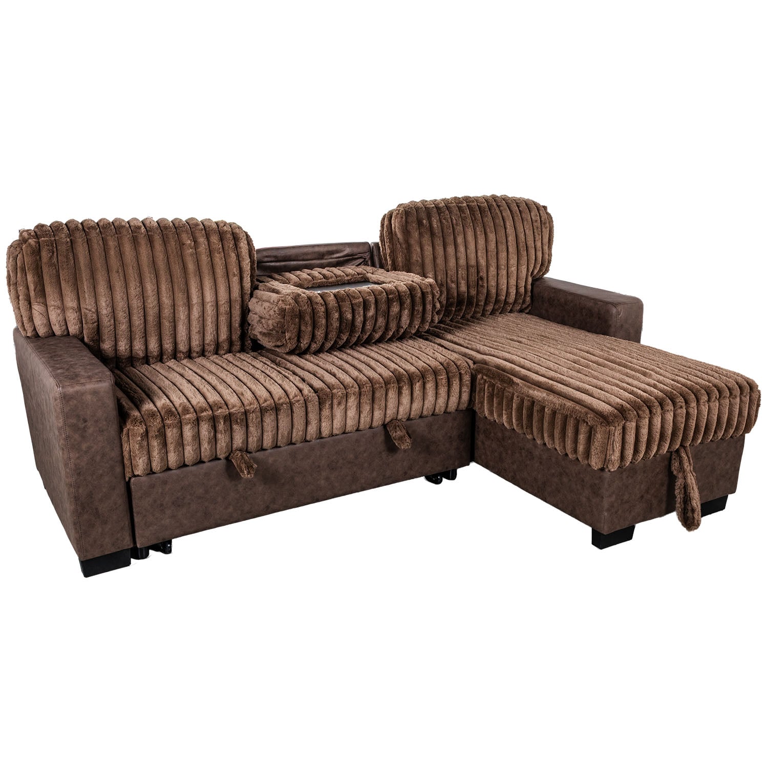 Teddy Reversible Sofa Chaise with Drop Down Table | 1G-5975C/L