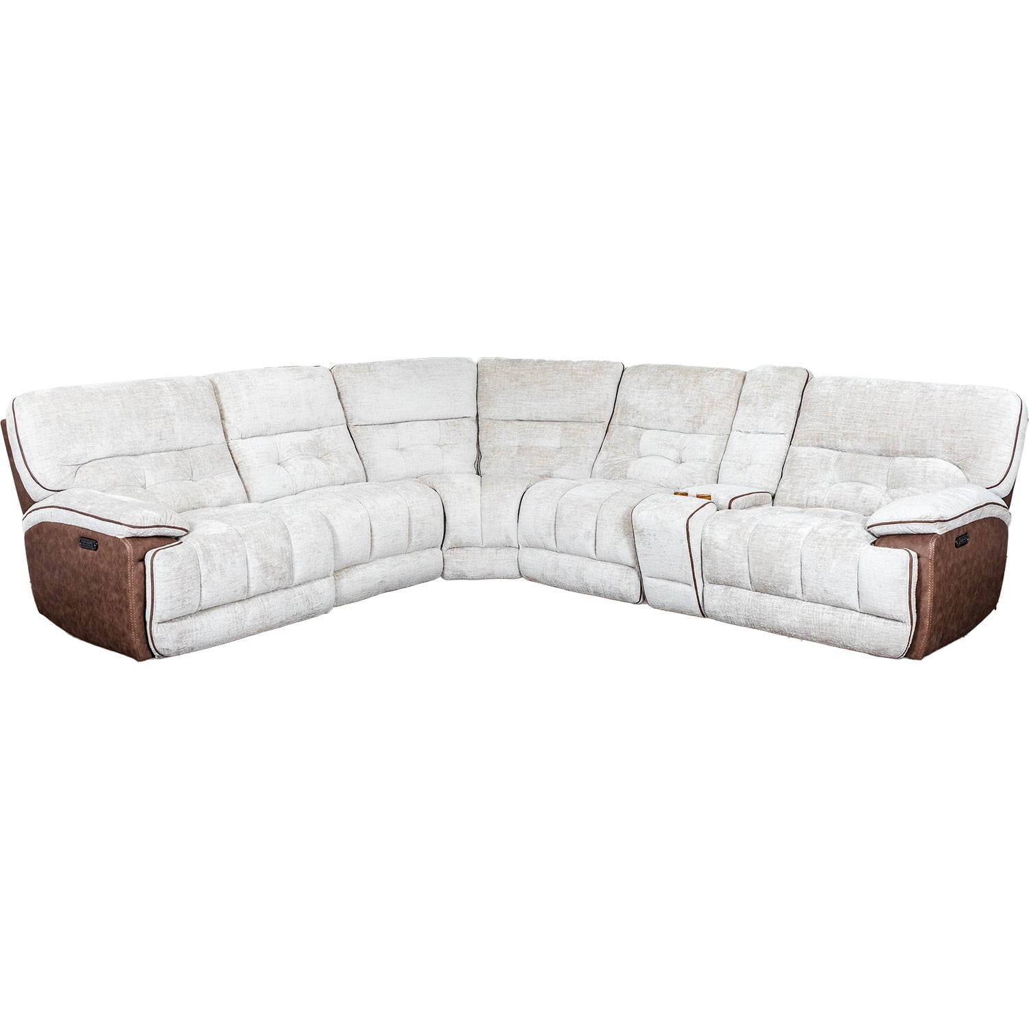 Lena 6 Piece Dual Power Sectional