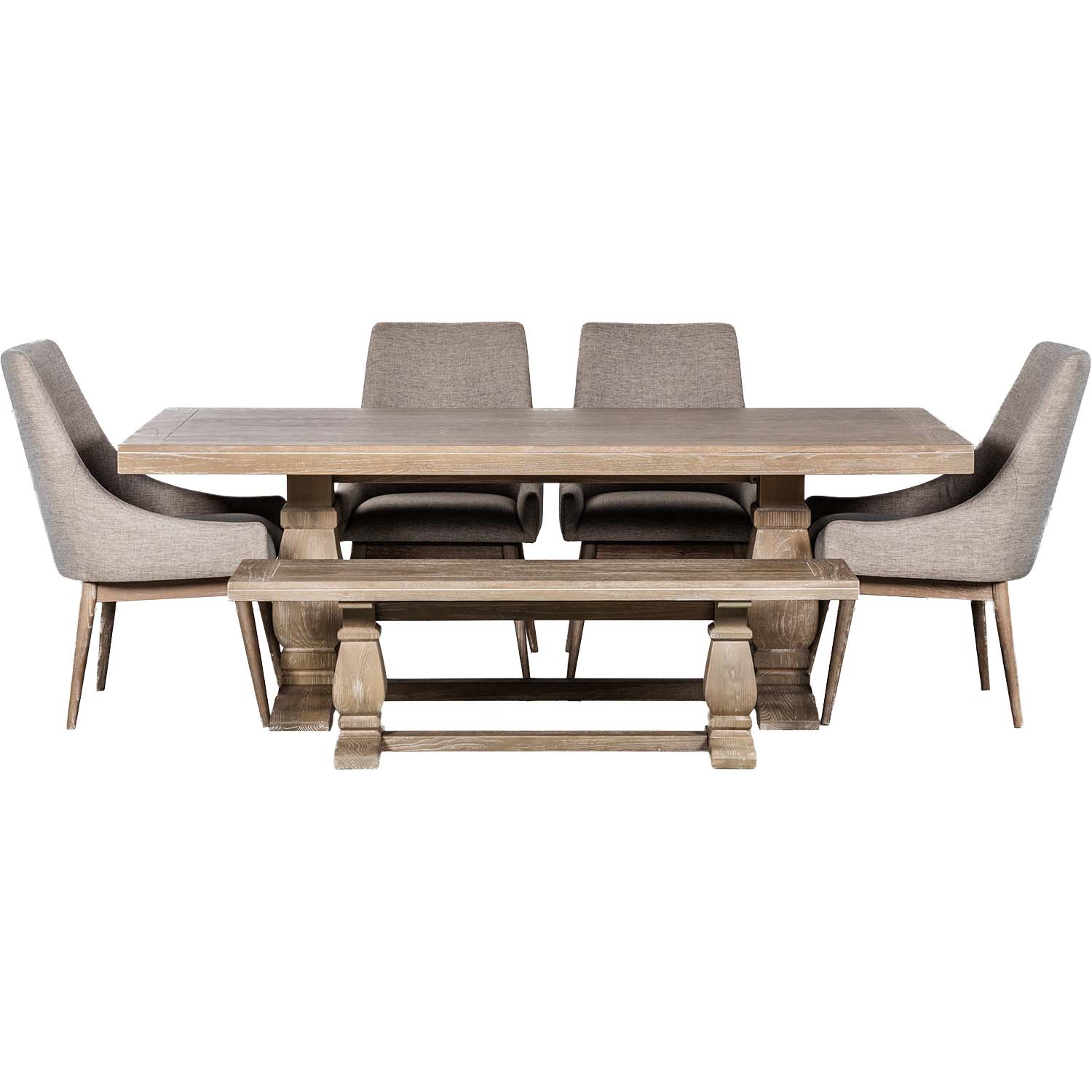 Gianna Upholstered 6 Piece Dining Set