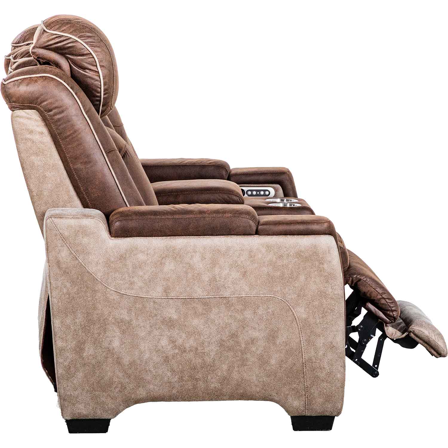 Lantana Dual Power Reclining Console Loveseat - Elements