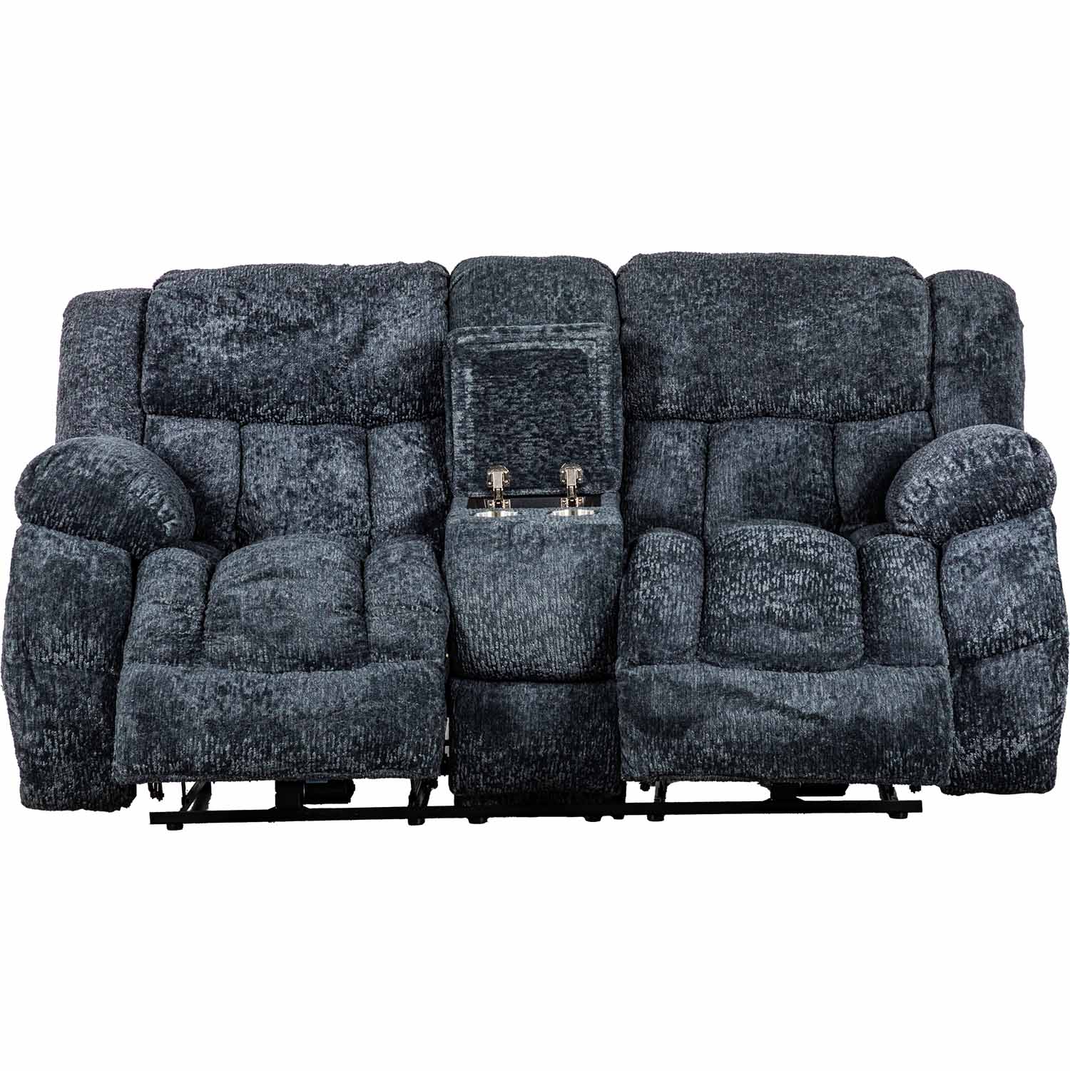 Cosmos Charcoal Power Reclining Console Loveseat | D2905-02CP1