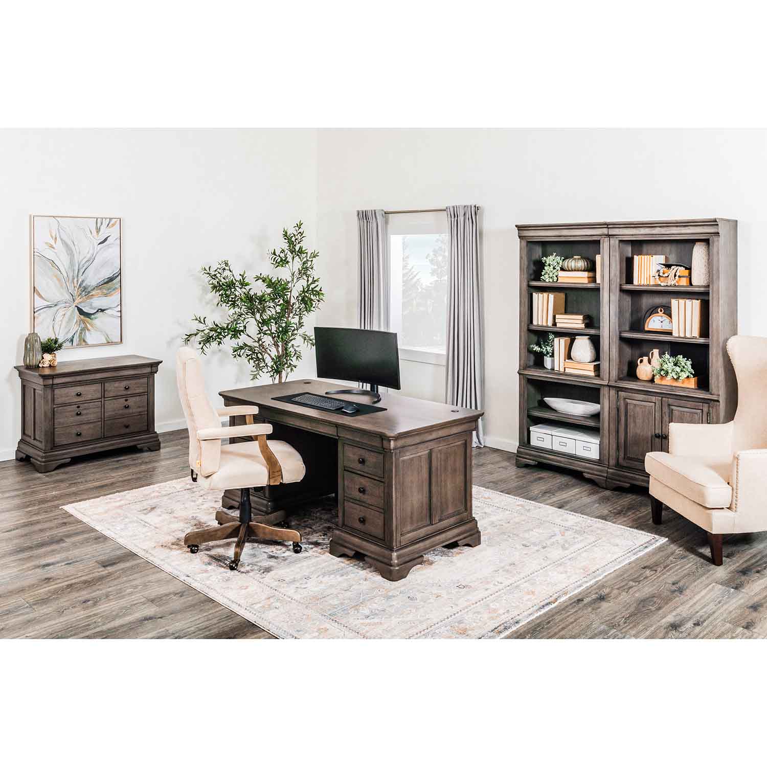 Sinclair 66-Inch Executive Desk | I224-303 | AFW.com