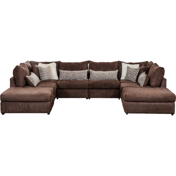 Addison Chocolate 5PC Sectional - Thumbnail 3