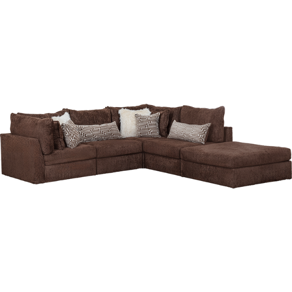 Addison Chocolate 5PC Sectional - Thumbnail 2