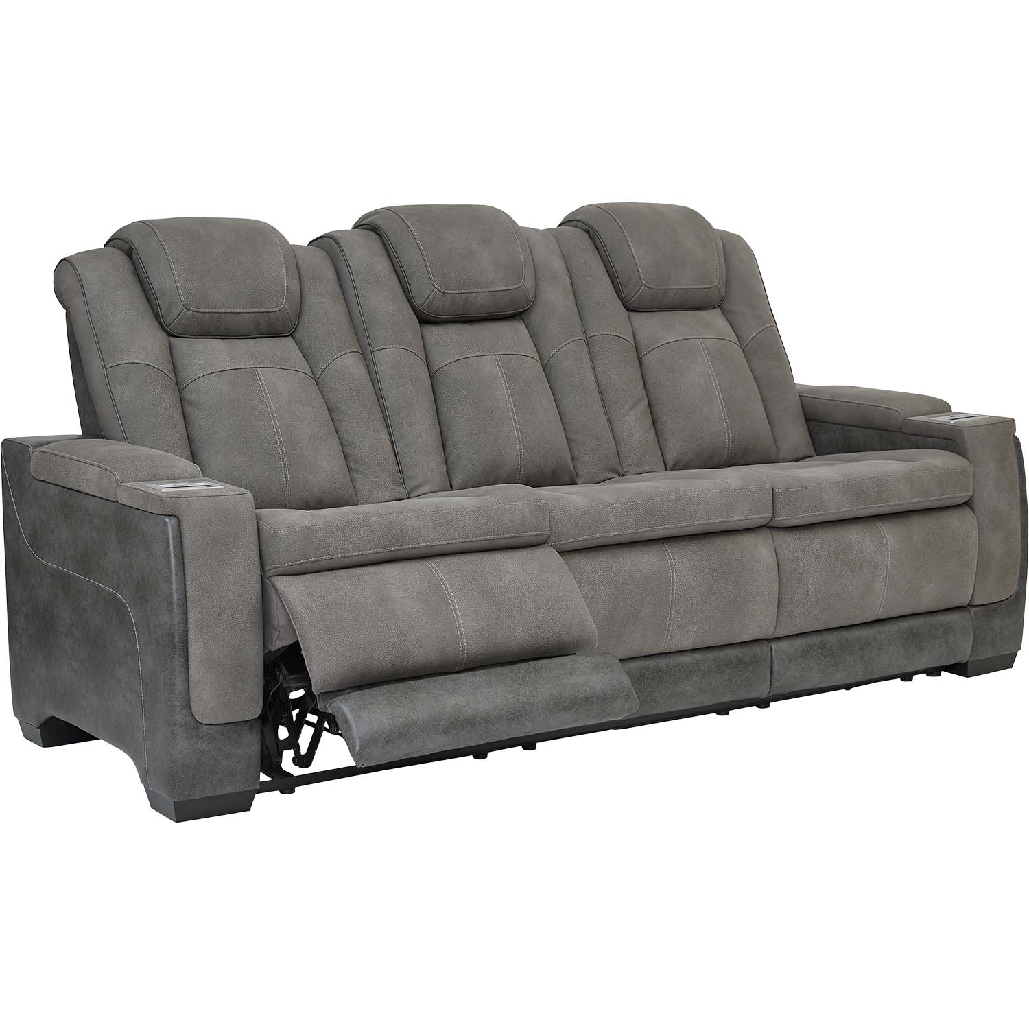 Next-Gen Gray Triple Power Zero Gravity Reclining Sofa - Ashley