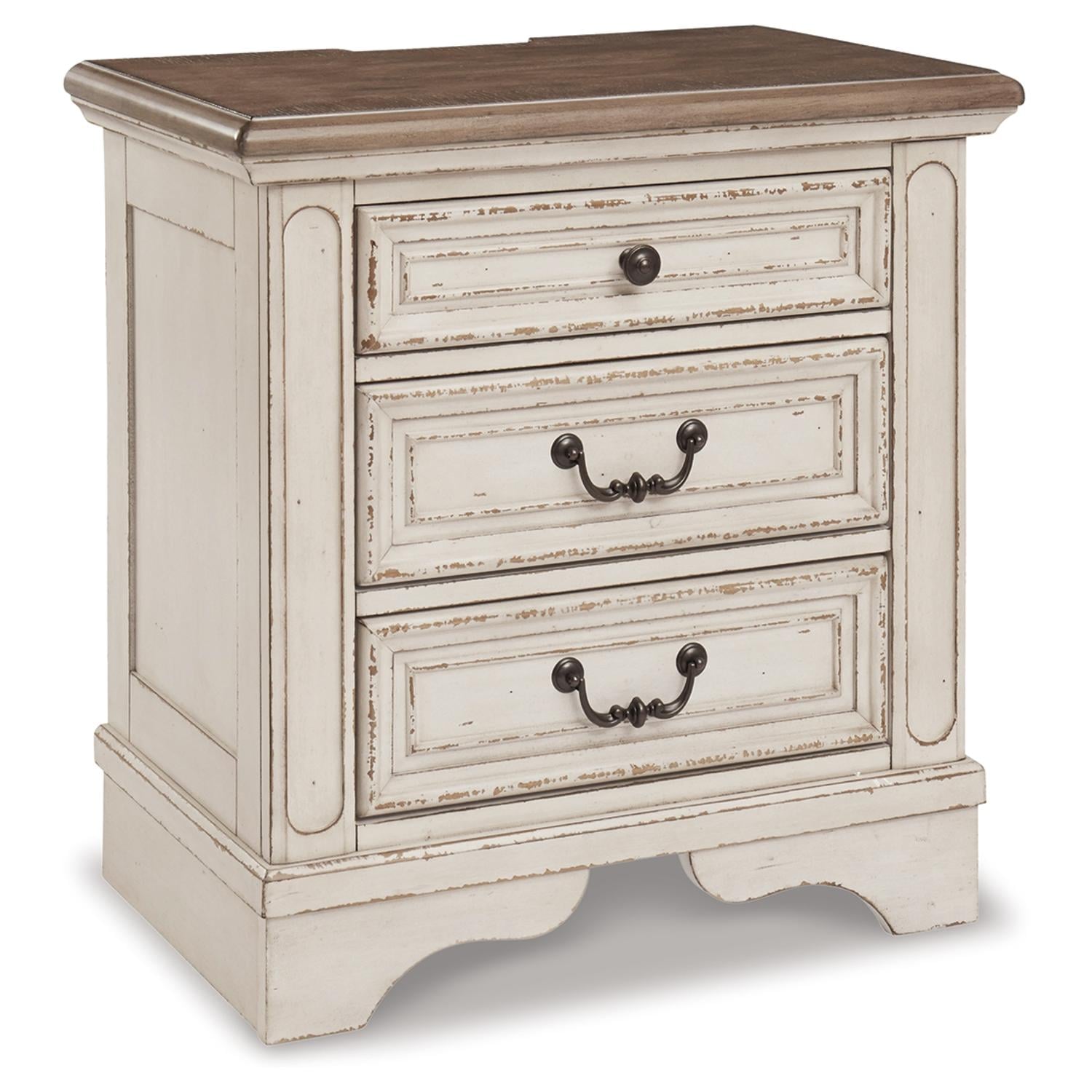White Isabella Nightstand WNL3001-NTST Nero Lupo NL3001-NTS | AFW.com