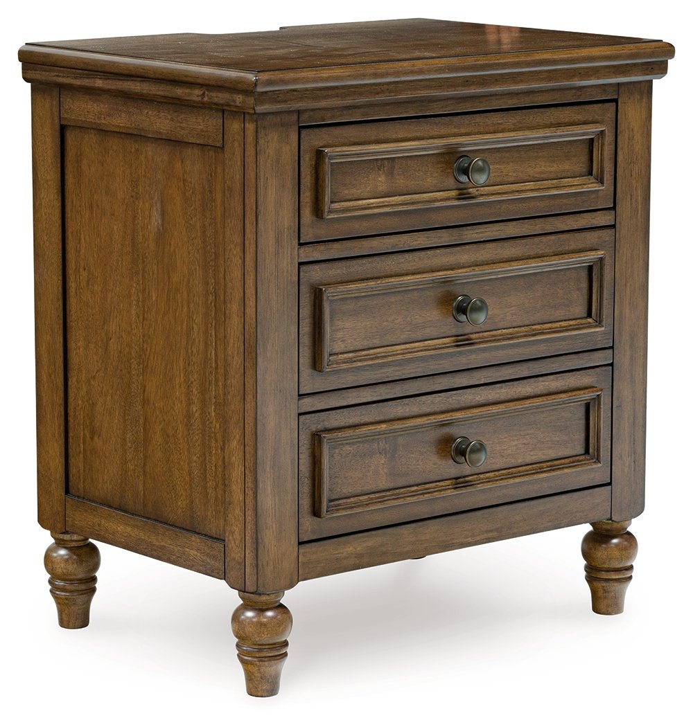 McCoy Espresso 2-Drawer Nightstand | 1055-NS | AFW.com