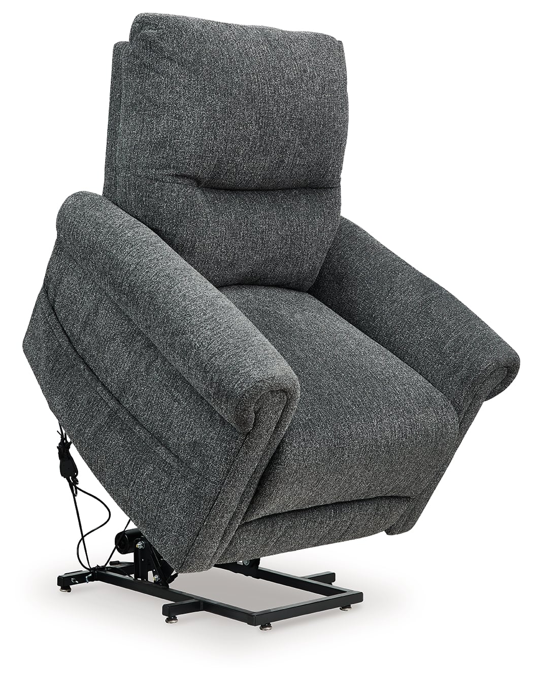 Snowfield Gunmetal Gray Power Lift Cair with Heat and Massage