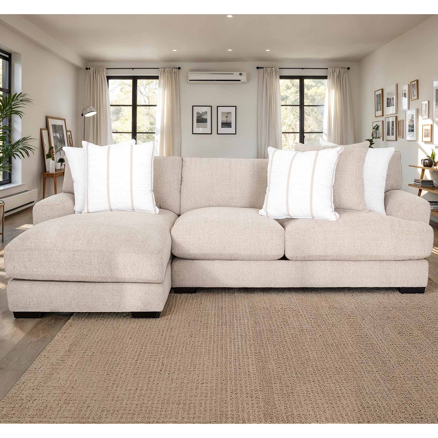 ステーシー　TIMEStwo Shay 2PC Sectional with LAF Chaise - Franklin Corporation | AFW.com