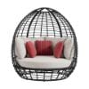 PlayaTwinEggChairInBlackAndOlefinBeigeWith3Pillows_Front.jpg