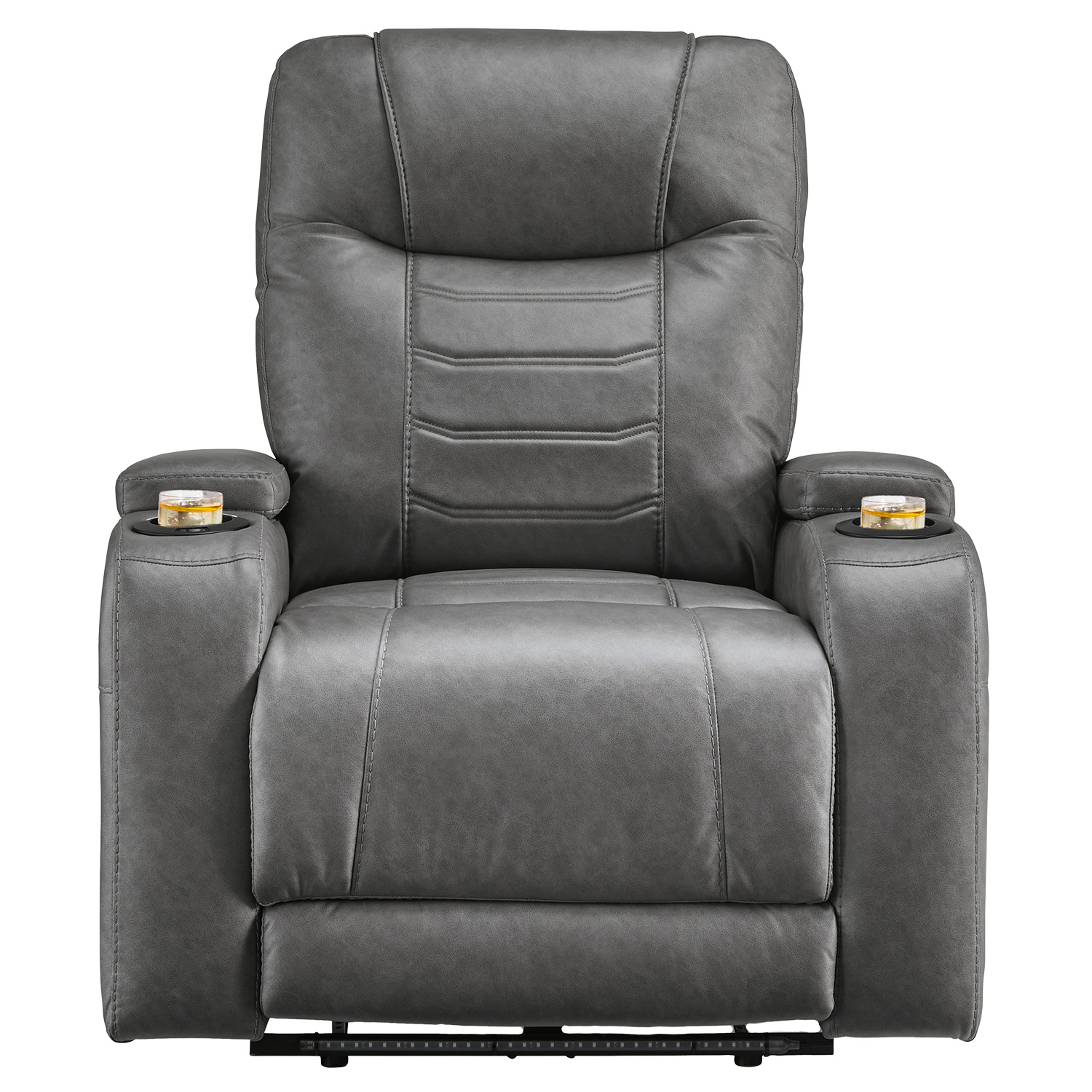 Shadowboxer Slate Dual Power Zero Gravity Recliner - Ashley