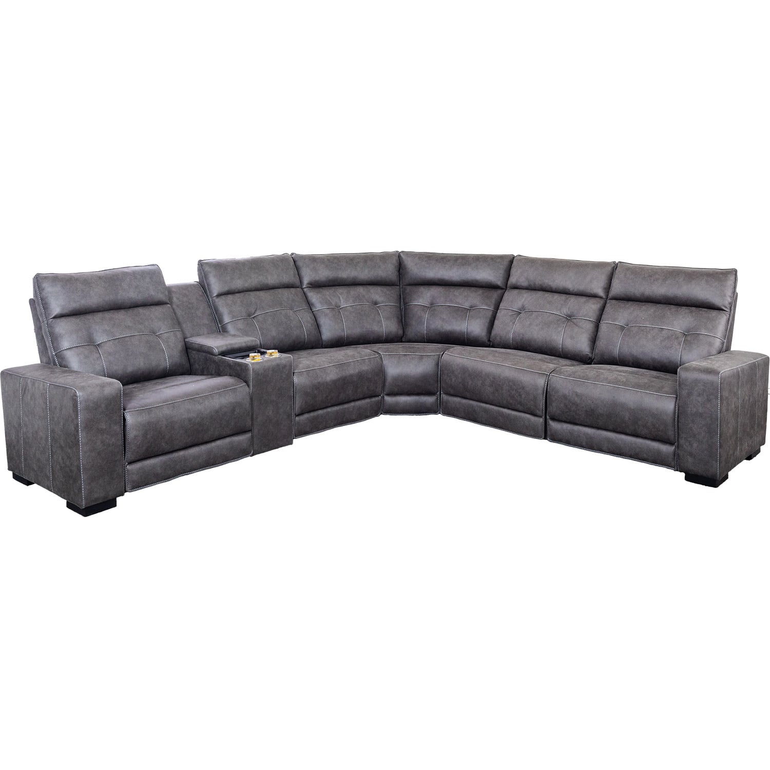 Brookdale 6PC Zero Gravity Power Reclining Sectional - | AFW.com