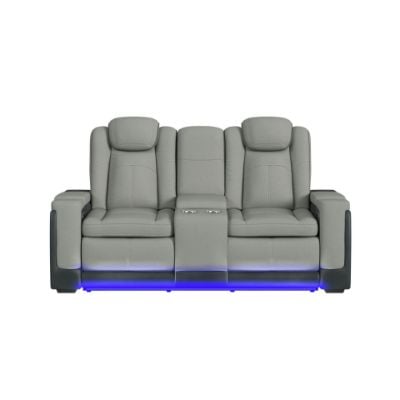 LantanaPowerMotionLoveseatwPowerHeadrestLEDandConsoleinRockyCementCharcoal_Front.jpg
